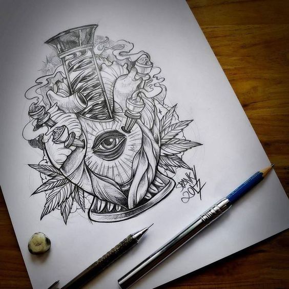 Creative Cannabis Drawings - The 2020 Collection ...